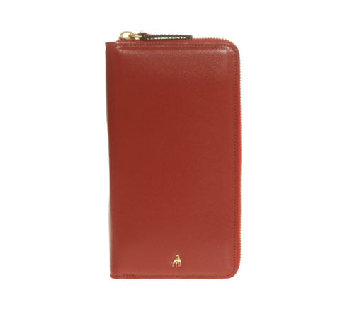 Siena Wallet Red Calfskin Saffiano