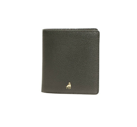 Small Wallet Black Calfskin Dolphin