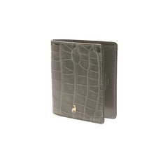 Small Wallet Grey Alligator Leather