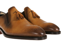 Tassel Detail Leather Shoes Made in Milan, Italy