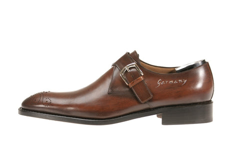 Genoa Calfskin Monk-Strap Shoes