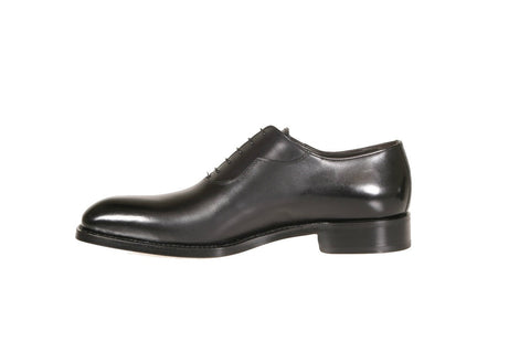 Lovanio Black Calfskin Oxford Shoes