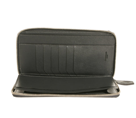 Veneto Wallet Dark Grey Calfskin Saffiano