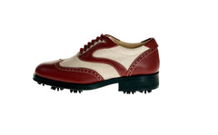 Parma White Red Golf Shoes