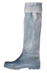 Woman Leather Rain Boots Jeans LAST CALL | US size 10