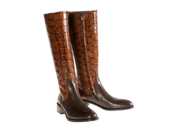Buy in Toronto Woman Riding Boots Brown Handmade in Italy Size 5 Boots size 12 Boots